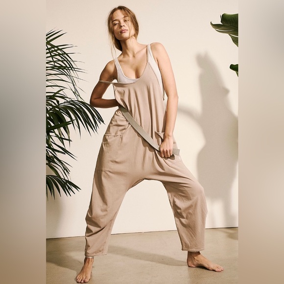 Free People Hot Shot Onesie in Mocha Latte - Picture 1 of 3